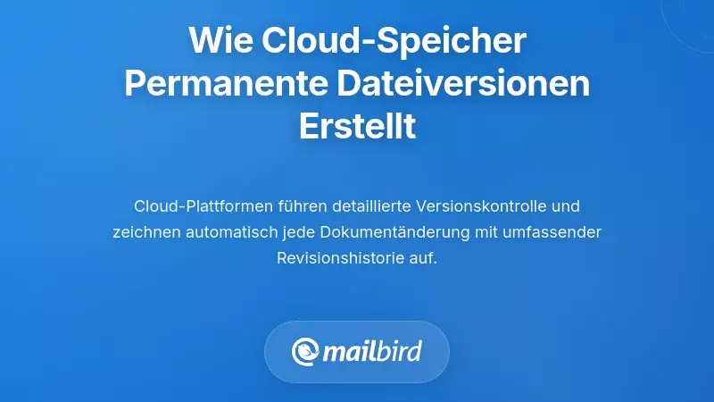 Verstehen, wie der Cloud-Speicher permanente Dateihistorieaufzeichnungen erstellt