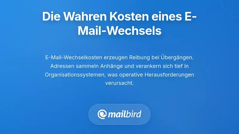 Die wirklichen Kosten des Wechsels der E-Mail-Adresse verstehen
