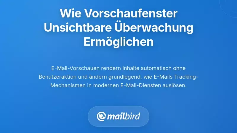 E-Mail-Vorschaufenster zeigt unsichtbare Tracking-&Uuml;berwachung im Posteingang
