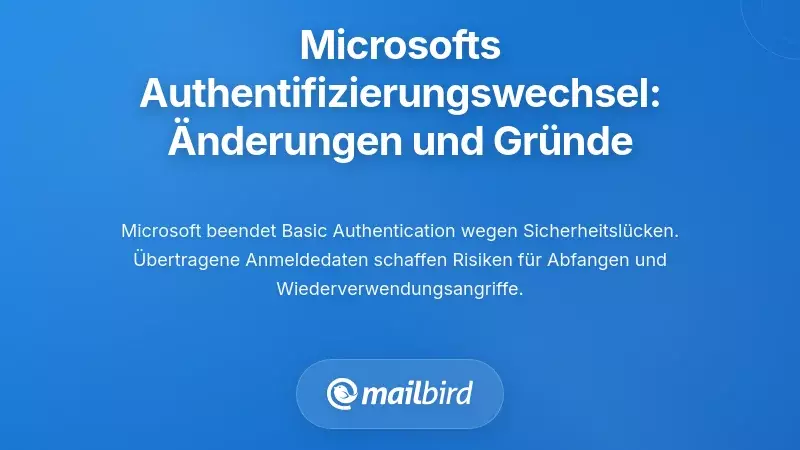 Verstehen der &Auml;nderungen bei der E-Mail-Authentifizierung von Microsoft: Was sich ge&auml;ndert hat und warum