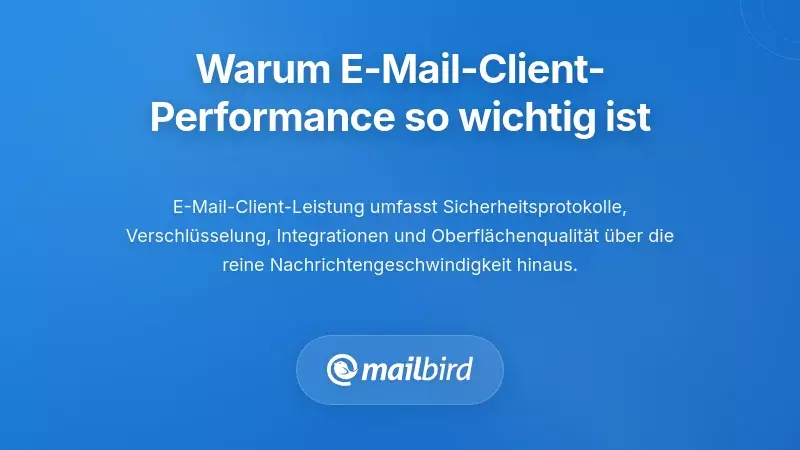 Warum die E-Mail-Client-Leistung wichtiger ist, als Sie denken