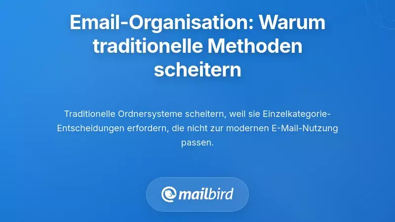 E-Mail-Organisationssystem verstehen: Warum traditionelle Ans&auml;tze versagen