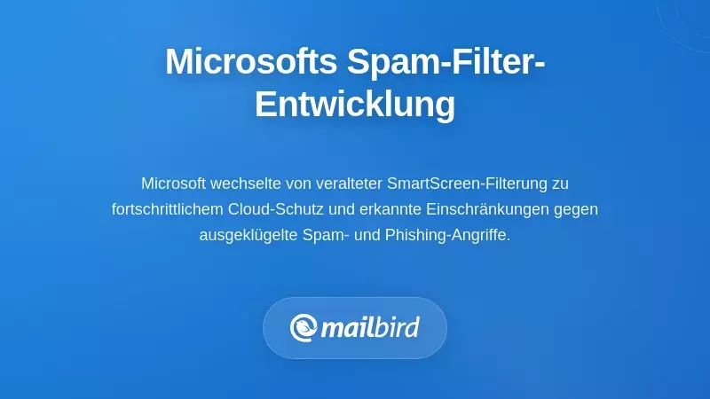 Verst&auml;ndnis der Weiterentwicklung von Microsofts verbessertem Spamfilter