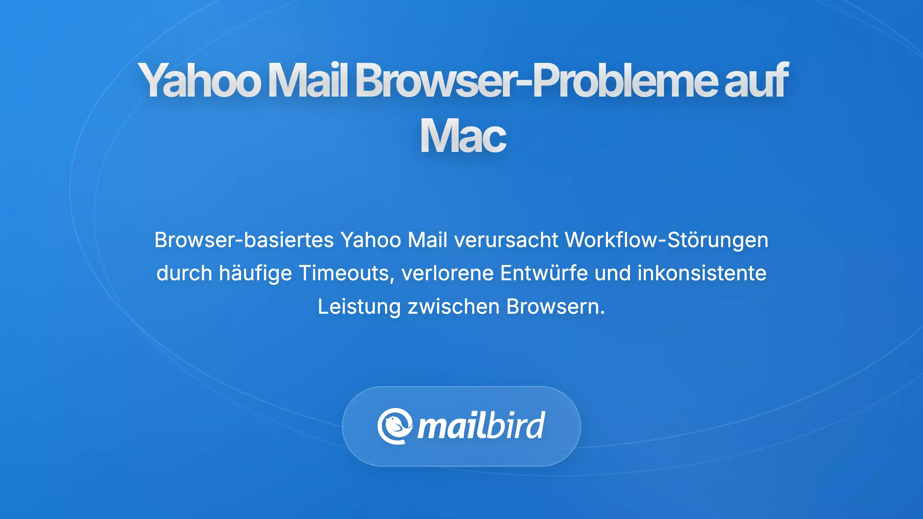 Yahoo Mail-Browseroberfl&auml;che, die h&auml;ufige Probleme und Einschr&auml;nkungen auf dem Mac-Desktop zeigt