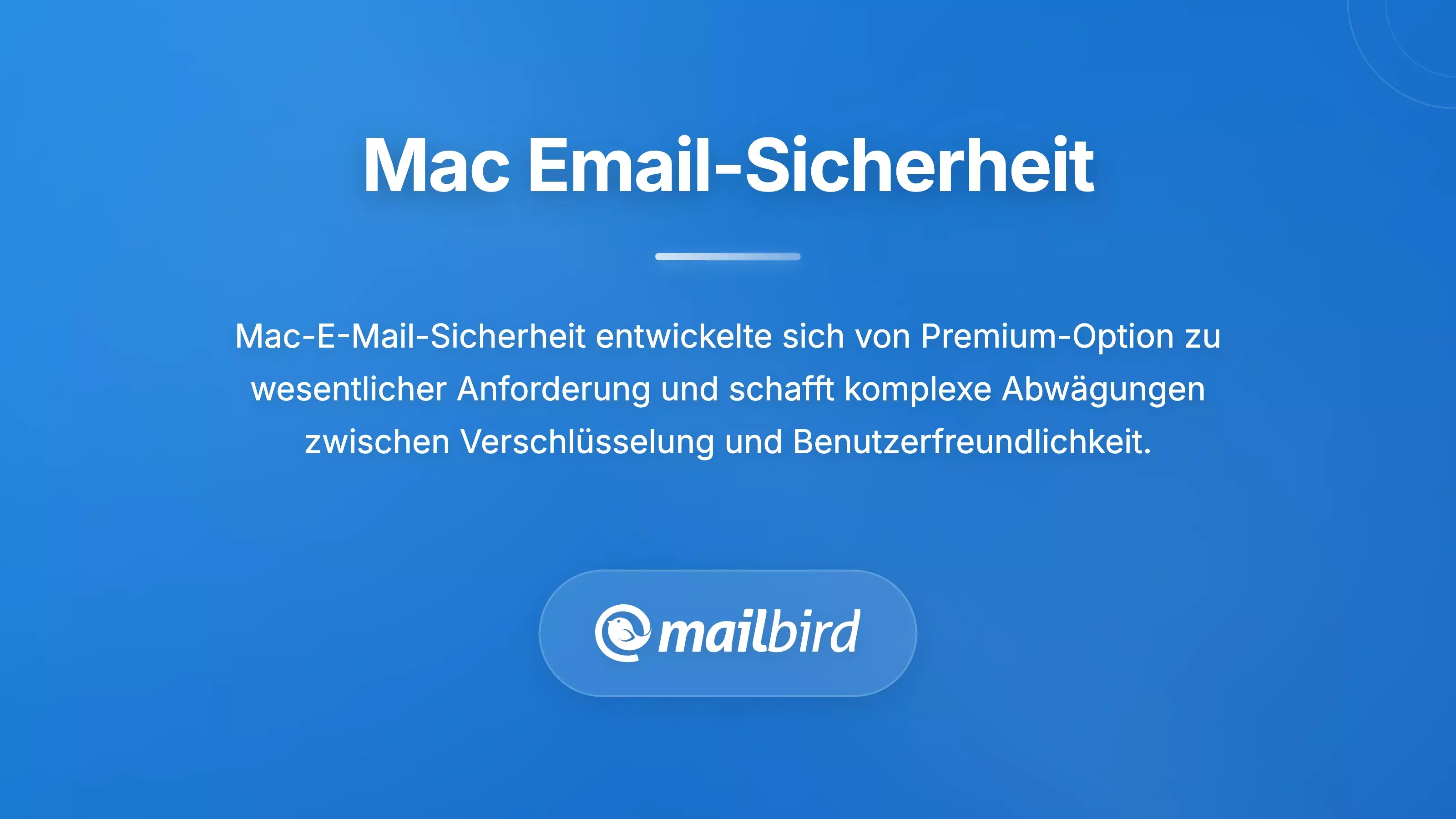 &Uuml;bersicht &uuml;ber die Sicherheitslandschaft von Mac-E-Mail mit sicheren E-Mail-Client-Optionen und Schutzfunktionen