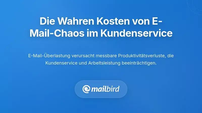 Das Verst&auml;ndnis der wahren Kosten des E-Mail-Chaos im Kundenservice