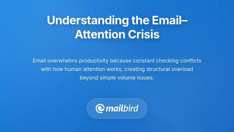 Person overwhelmed by constant email notifications interrupting focused work time