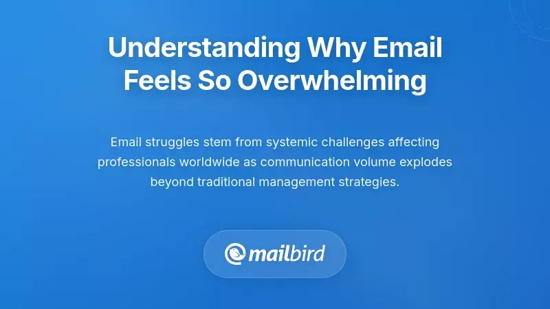 Email overload visualization showing inbox stress and time management challenges for productivity guide