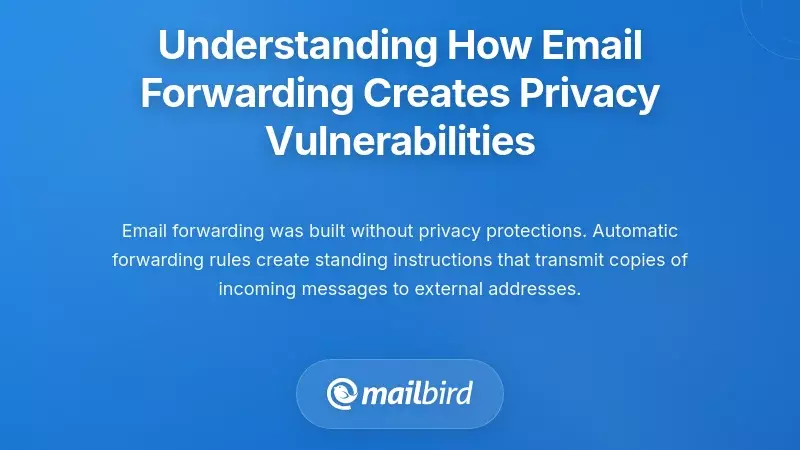 Understanding How Email Forwarding Creates Privacy Vulnerabilities
