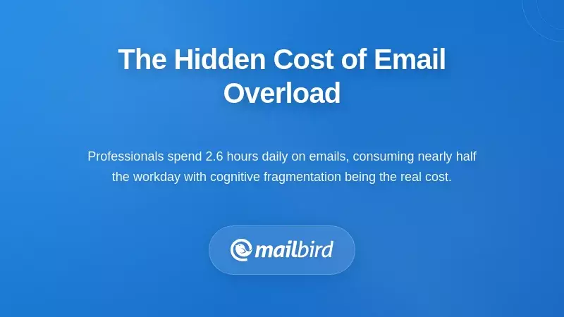 Professional overwhelmed by overflowing email inbox showing the hidden cost of email overload