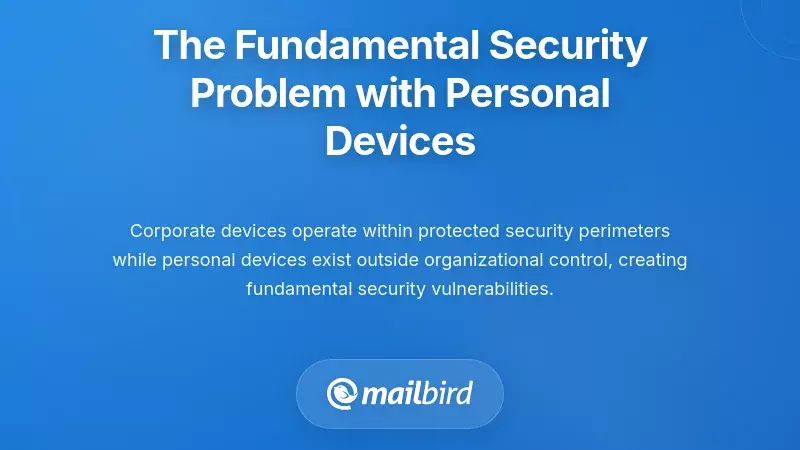 The Fundamental Security Problem with Personal Devices