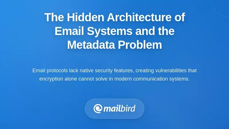 The Hidden Architecture of Email Systems and the Metadata Problem