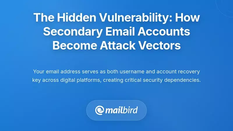 The Hidden Vulnerability: How Secondary Email Accounts Become Attack Vectors