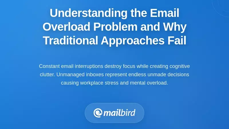 Understanding the Email Overload Problem and Why Traditional Approaches Fail