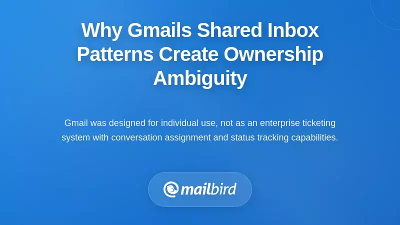 Why Gmail's Shared Inbox Patterns Create Ownership Ambiguity