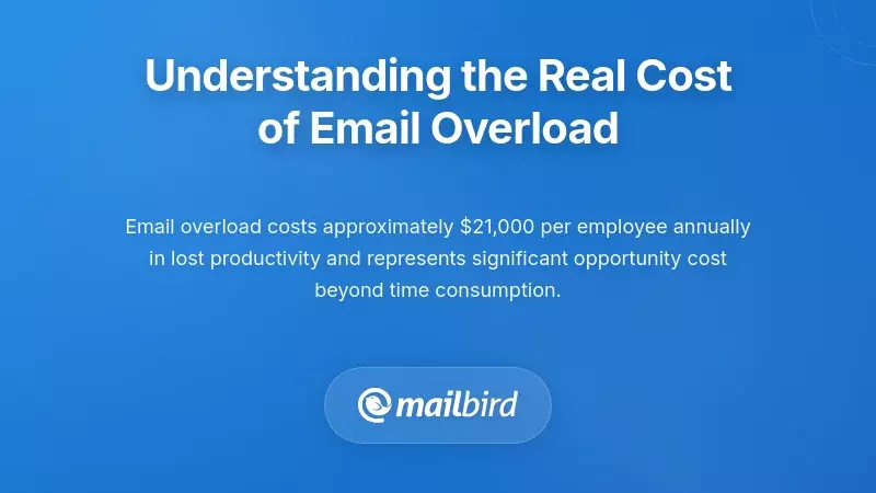 Professional overwhelmed by email overload showing the hidden costs of inbox management