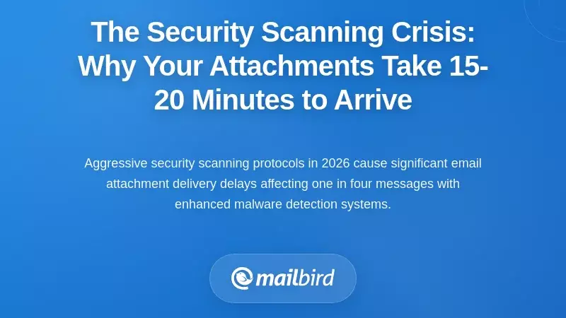 The Security Scanning Crisis: Why Your Attachments Take 15-20 Minutes to Arrive