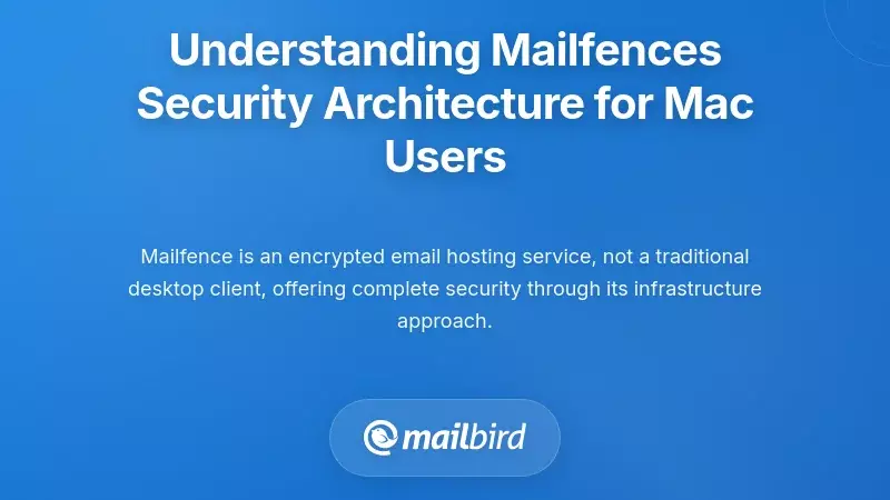 Understanding Mailfence's Security Architecture for Mac Users