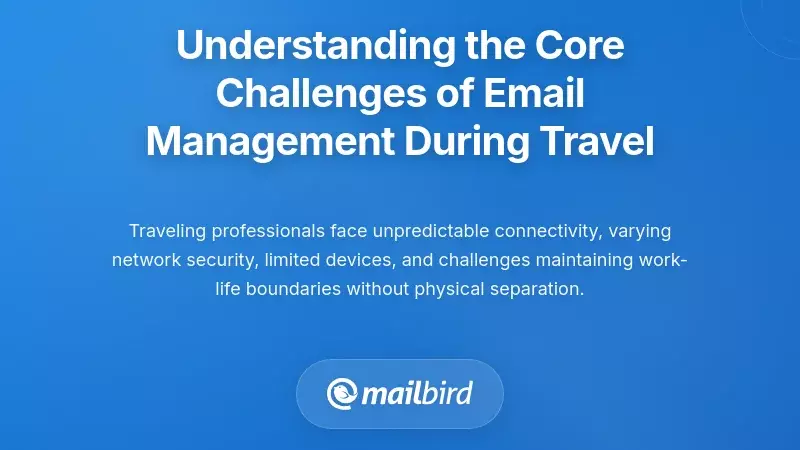 Understanding the Core Challenges of Email Management During Travel