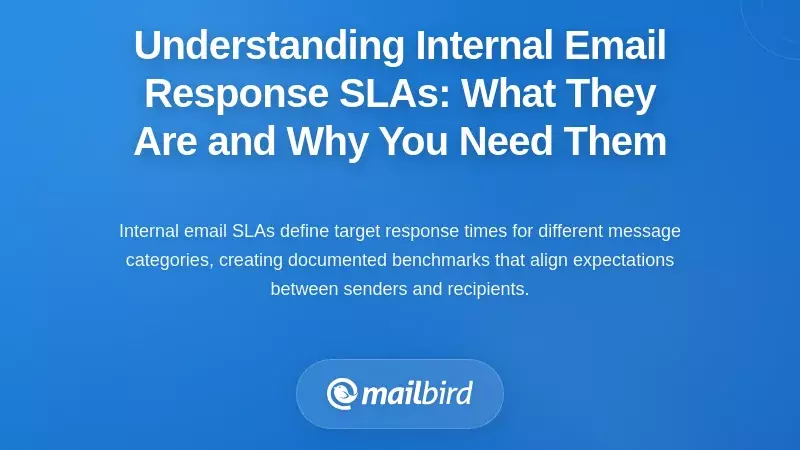 Understanding Internal Email Response SLAs: What They Are and Why You Need Them