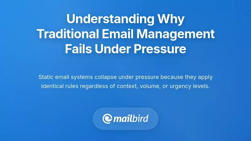 Understanding Why Traditional Email Management Fails Under Pressure