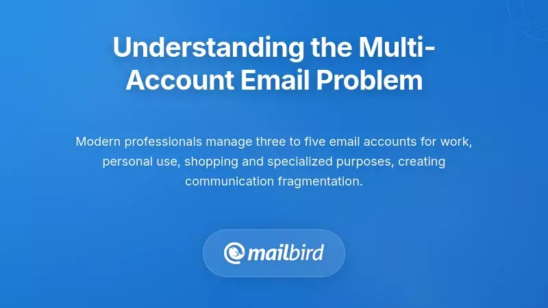 Professional managing multiple email accounts in unified inbox interface