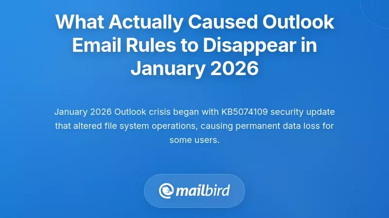 What Actually Caused Outlook Email Rules to Disappear in January 2026
