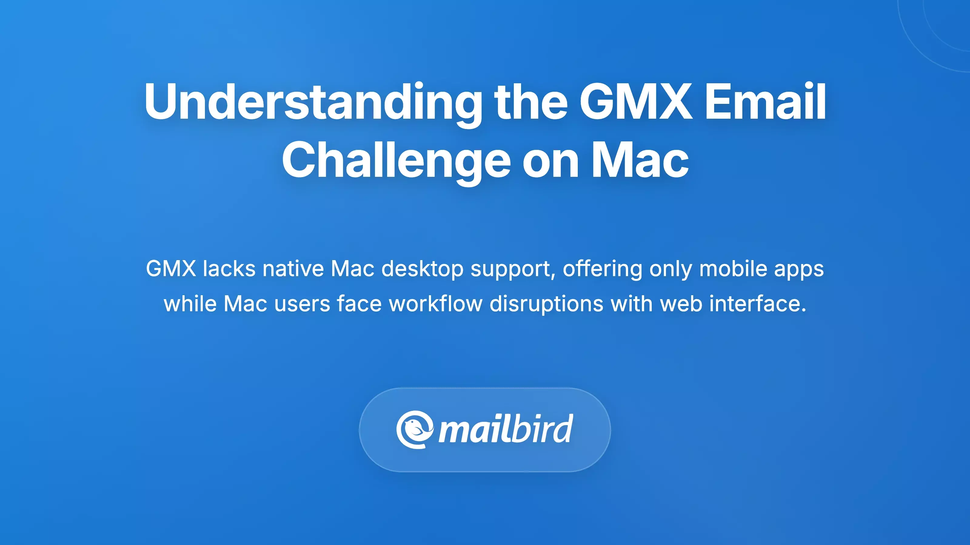 GMX email client interface showing slow performance issues on Mac desktop with frustrated user experience