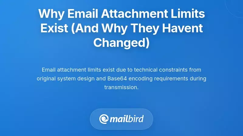 Why Email Attachment Limits Exist (And Why They Haven't Changed)