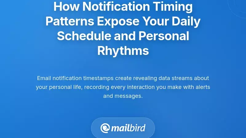 How Notification Timing Patterns Expose Your Daily Schedule and Personal Rhythms