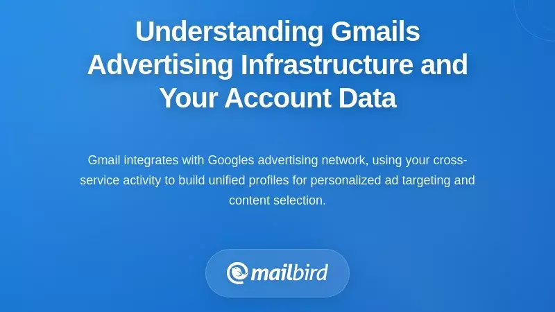 Understanding Gmail's Advertising Infrastructure and Your Account Data