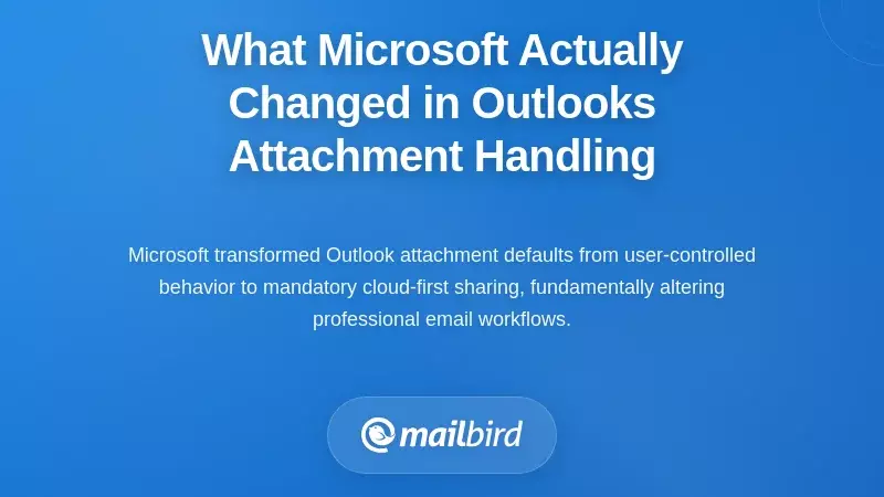 What Microsoft Actually Changed in Outlook's Attachment Handling
