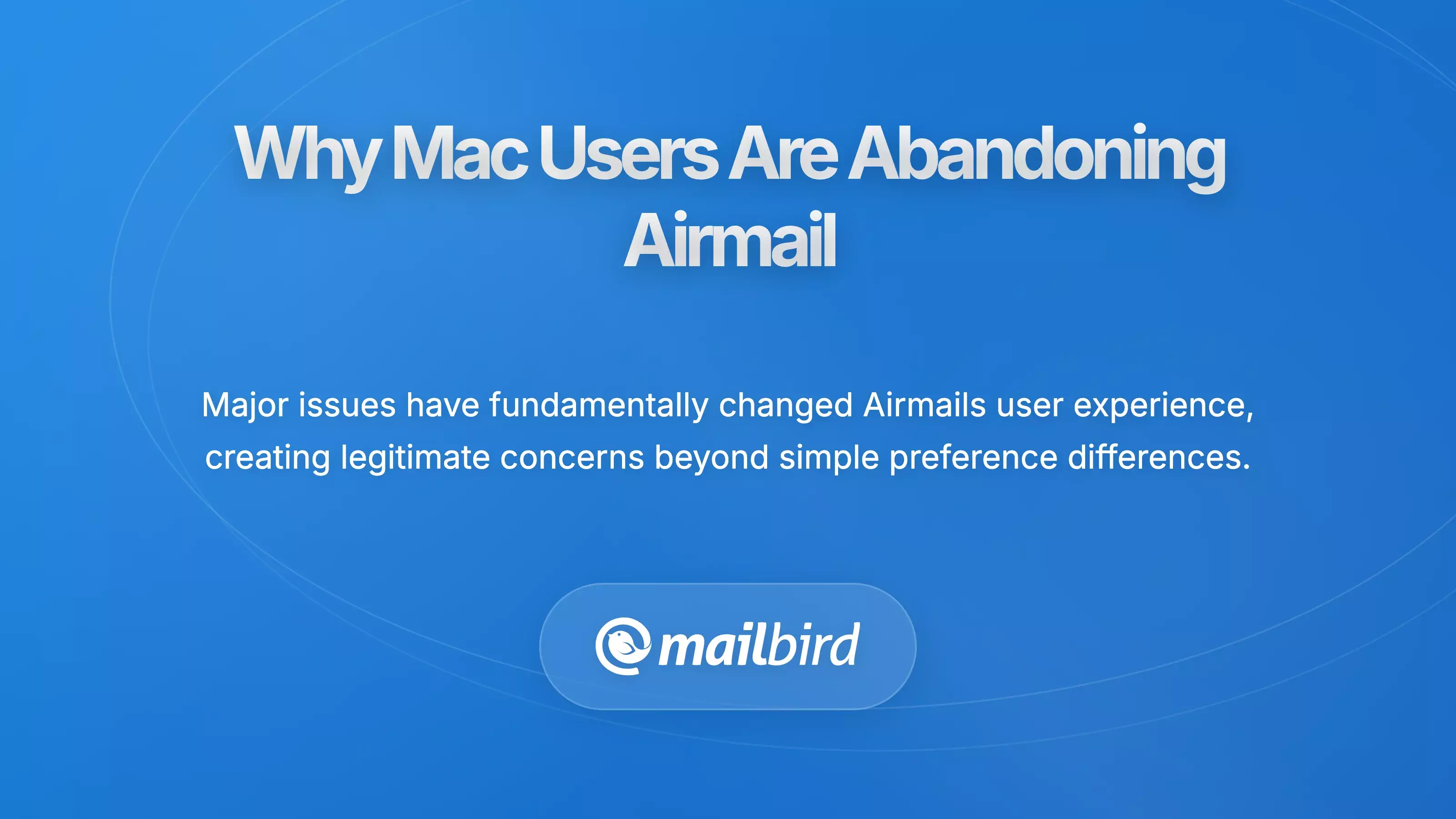 Mac user experiencing email frustration with Airmail crashes and sync issues on laptop screen