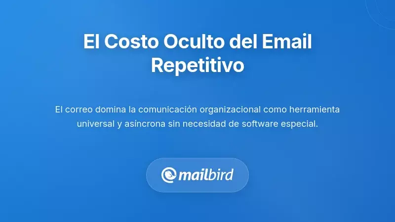 Profesional analizando patrones repetitivos de correo electrónico que muestran tiempo perdido en respuestas duplicadas
