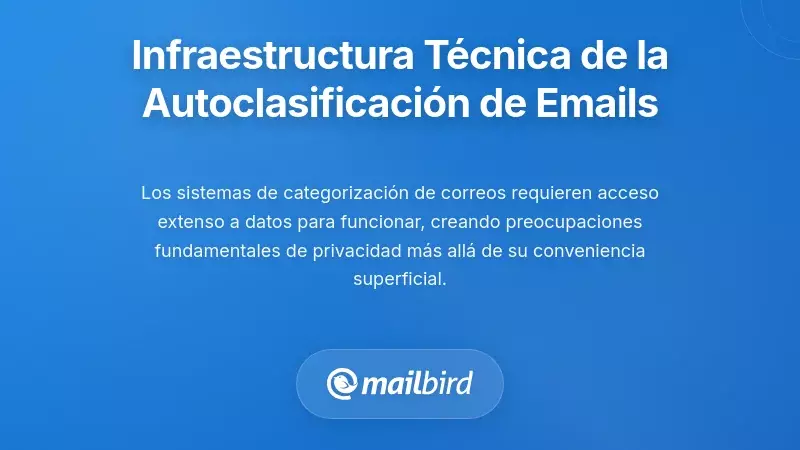 La Infraestructura Técnica Detrás de la Clasificación Automática de Correos