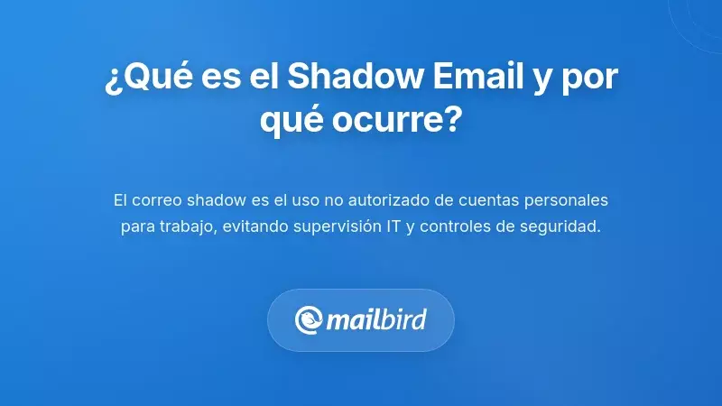 Profesional de negocios usando correo electrónico personal en portátil mostrando riesgos de seguridad de shadow IT