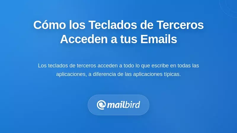 Cómo las aplicaciones de teclado de terceros acceden al contenido de tu correo electrónico