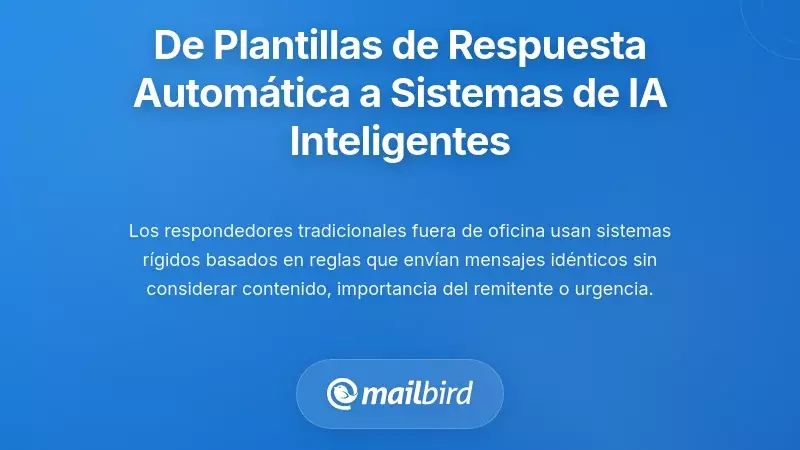 La evolución desde plantillas básicas de respuesta automática hasta sistemas inteligentes de IA