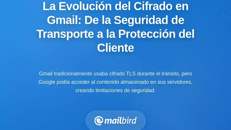 Entendiendo la evoluci&oacute;n del cifrado de Gmail: de la seguridad en el transporte a la protecci&oacute;n del lado del cliente