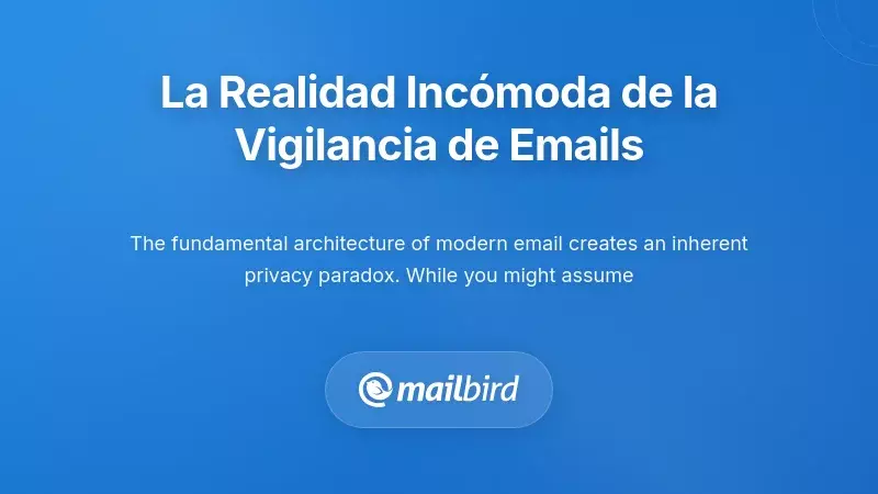 Concepto de vigilancia del correo electr&oacute;nico que muestra c&oacute;mo los proveedores monitorean la correspondencia personal y los mensajes privados