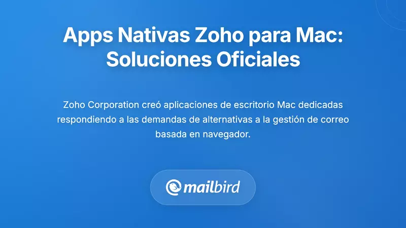 Soluciones de Escritorio Nativas de Zoho: Aplicaciones Oficiales para Usuarios de Mac