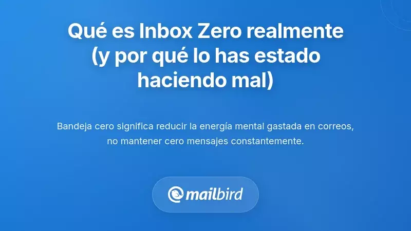 Entendiendo lo que realmente significa Inbox Zero (y por qu&eacute; lo has estado haciendo mal)