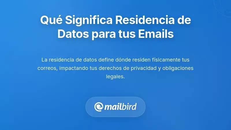 Mapa global que muestra las ubicaciones de almacenamiento de datos de correo electr&oacute;nico e ilustraci&oacute;n del concepto de residencia de datos
