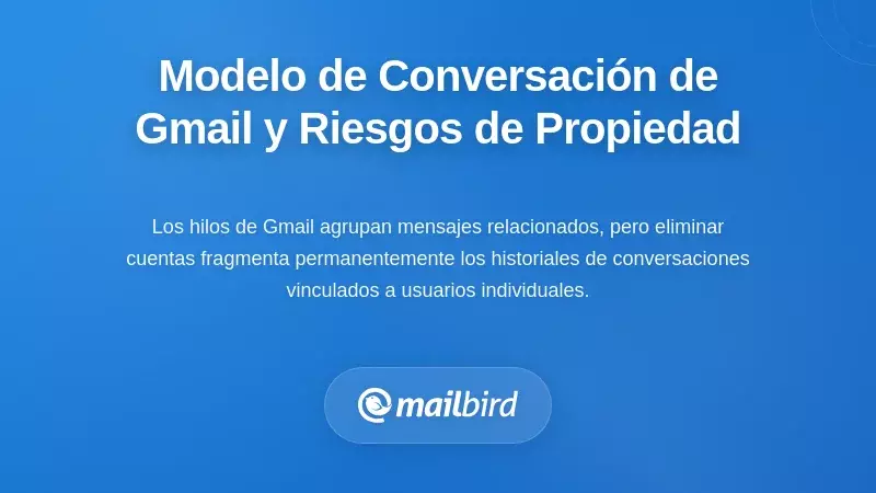 Comprendiendo el modelo de conversaci&oacute;n de Gmail y los riesgos de propiedad
