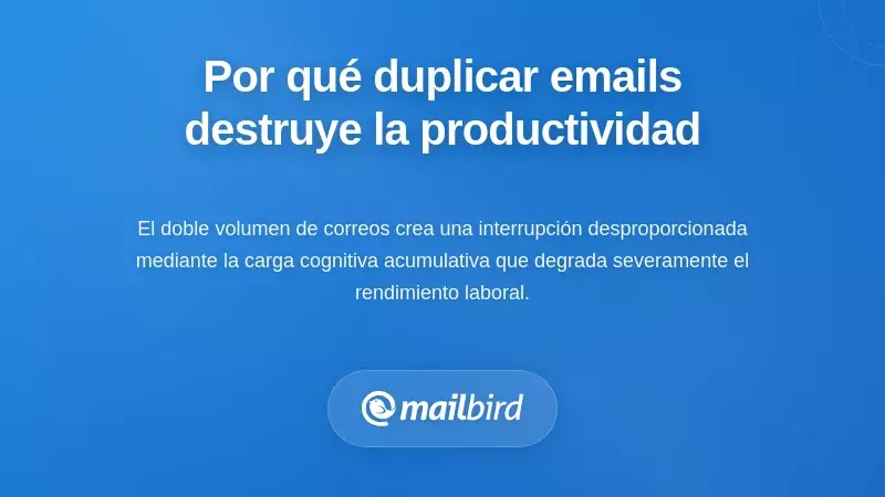 Entendiendo Por Qu&eacute; Un Aumento Doblado del Volumen de Correo Electr&oacute;nico Destruye la Productividad