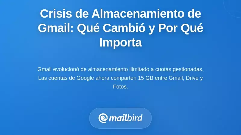 Comprendiendo la crisis de almacenamiento de Gmail: qué cambió y por qué importa