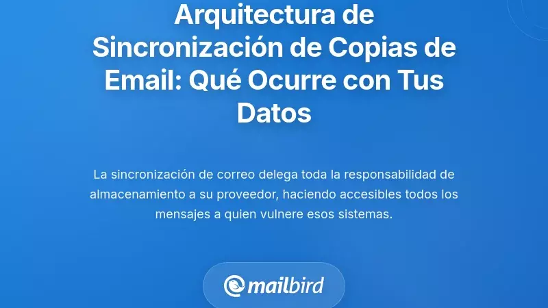 La arquitectura de la sincronizaci&oacute;n de copia de seguridad de correos: Entendiendo qu&eacute; ocurre con tus datos