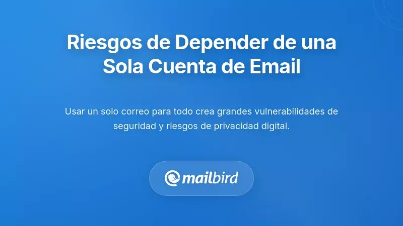 Los peligros ocultos de la dependencia de una sola cuenta de correo electr&oacute;nico