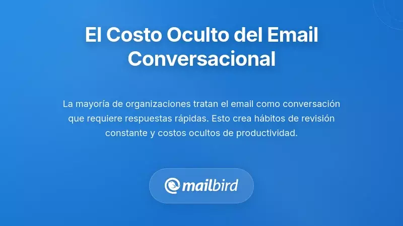 Profesional abrumado por constantes notificaciones de correo electrónico y la cultura del correo electrónico conversacional