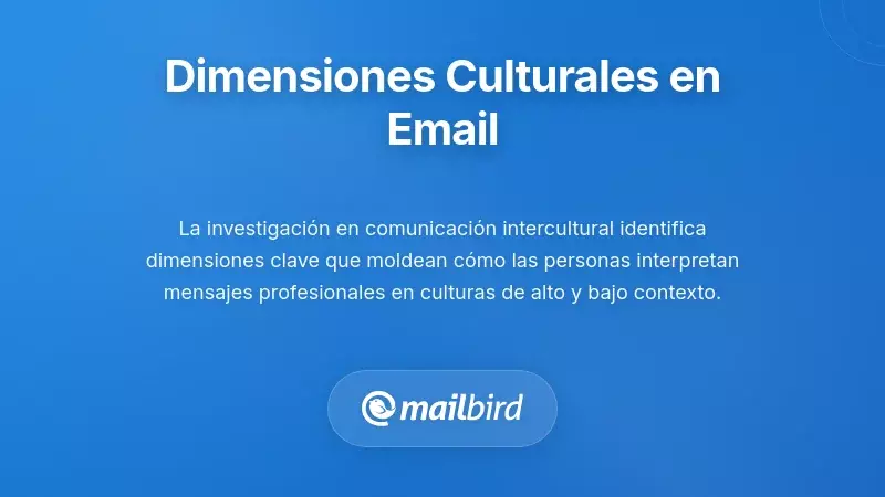 Comprender las dimensiones culturales en la comunicación por correo electrónico